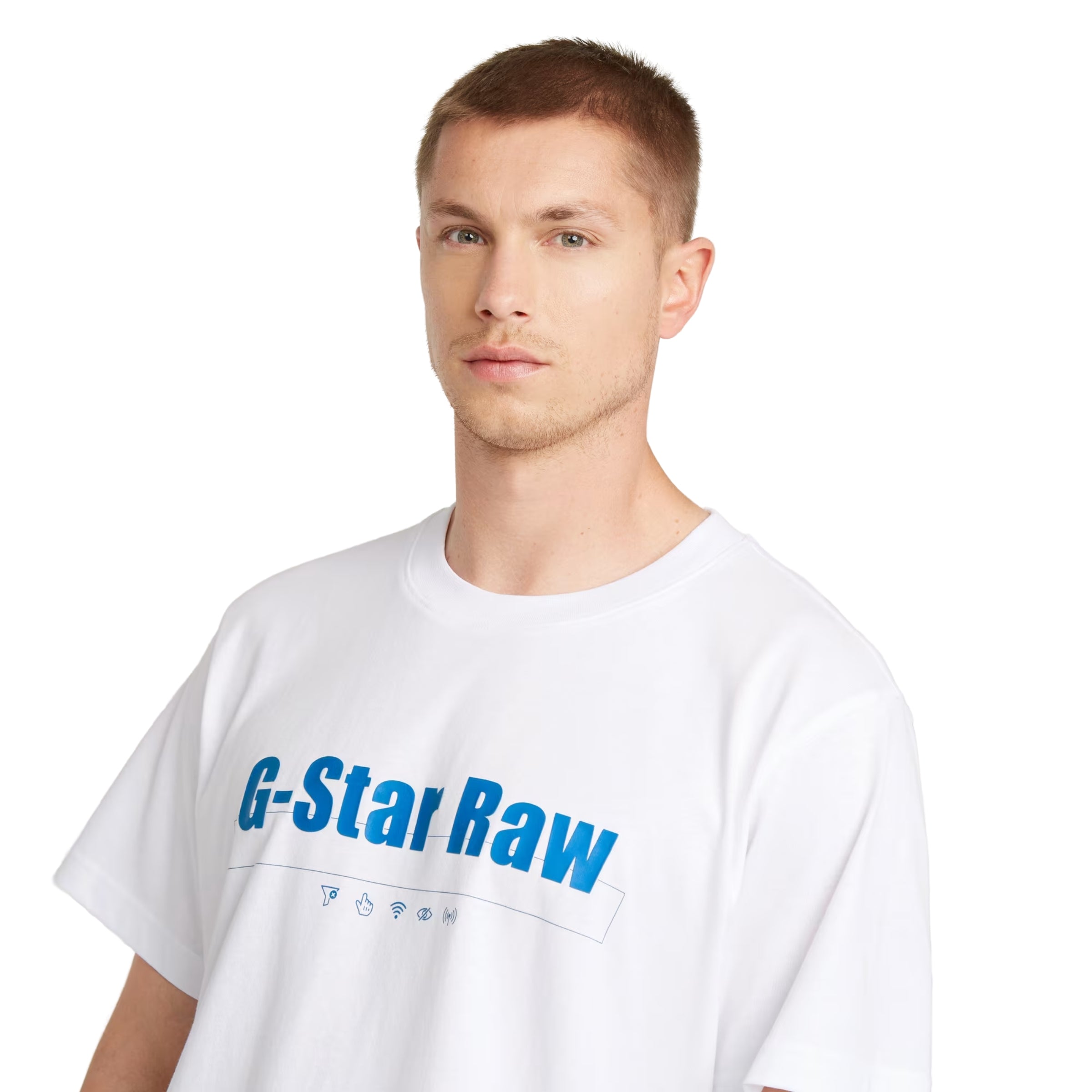 G-Star T-Shirt Symbols Print White